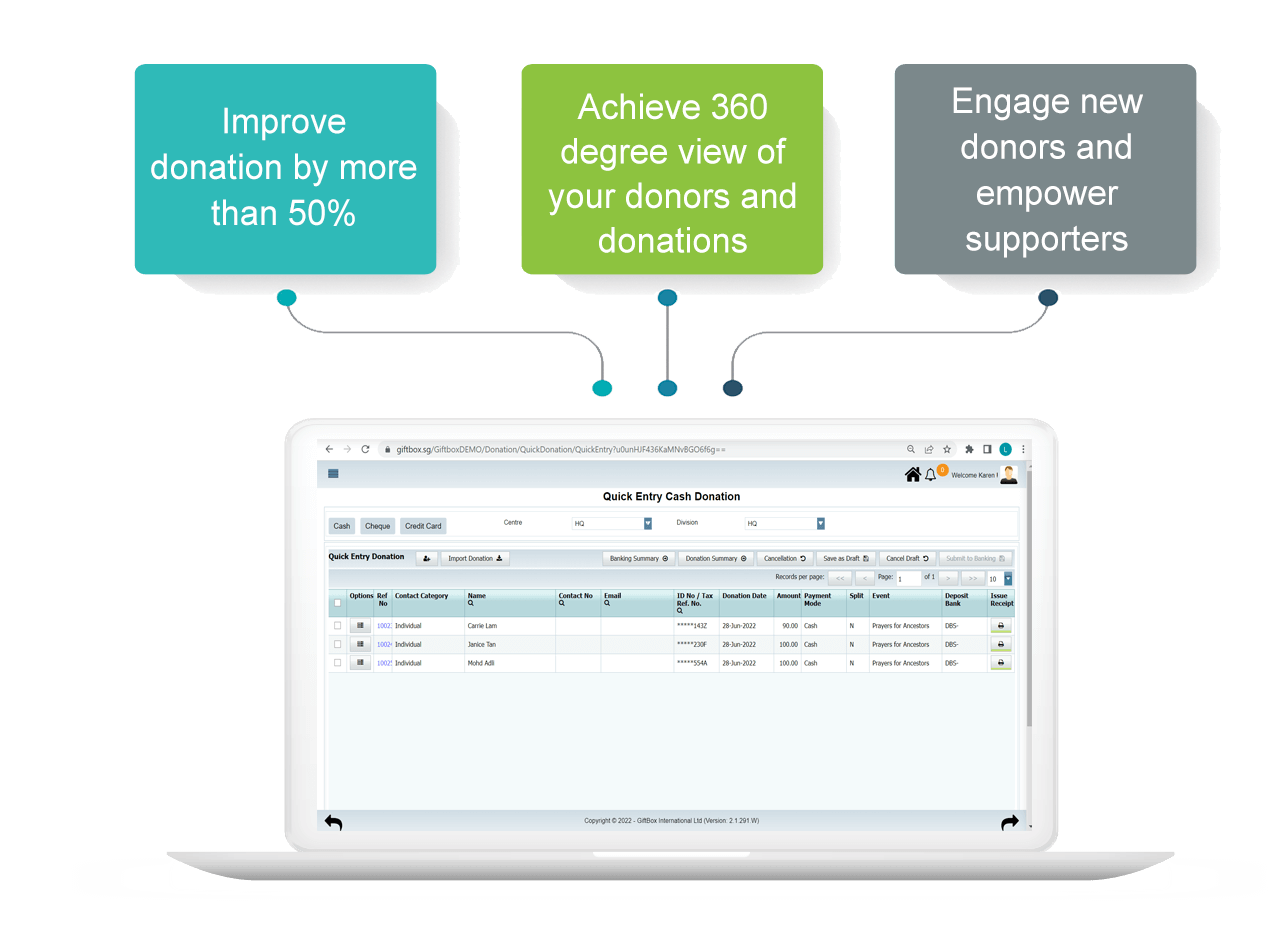 GiftBox Systems, Donors & Donation Software